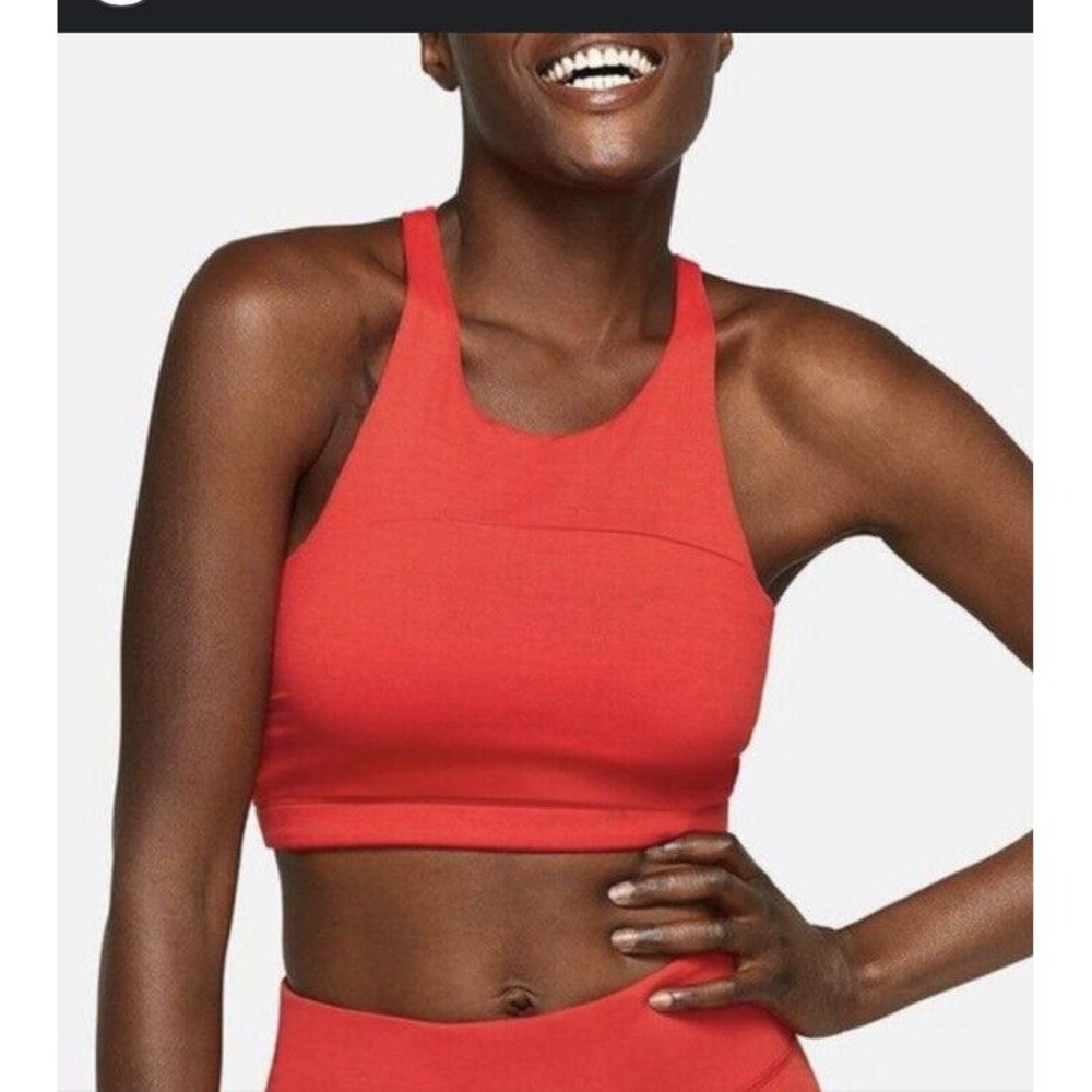 Outdoor Voices Crop Top Women S Red High Neck Racerback Activewear Tank
